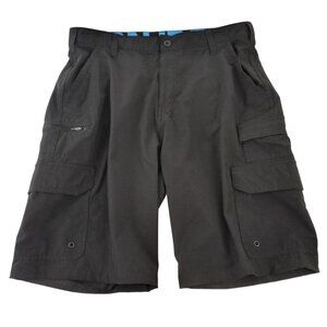 Iron Co Simon Black Hybrid Cargo Shorts Mens 34
